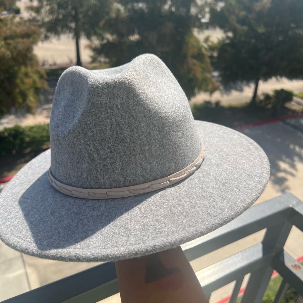 Stylish Gray Fedora Hat